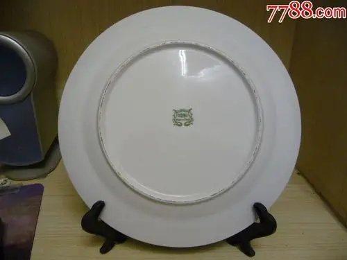 八十年代唐山产贴画金边出口赏盘