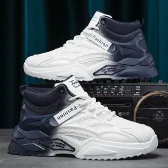 x young特步高帮男鞋春季百搭休闲运动跑步鞋男款厚底青少年篮球老爹