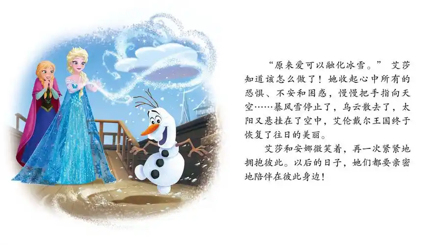 儿童绘本故事推荐《冰雪奇缘》