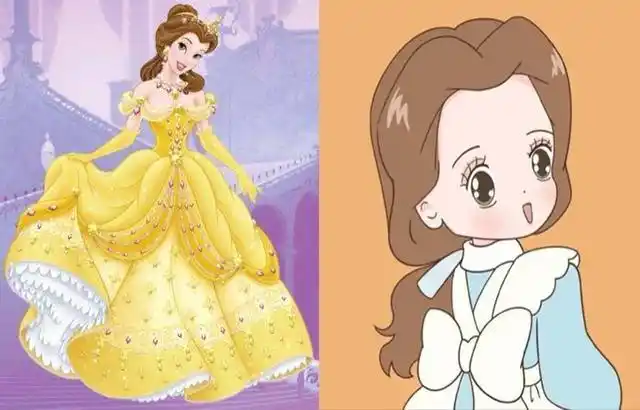 当迪士尼公主变洛丽塔,花木兰清秀美丽,白雪公主俏皮可爱