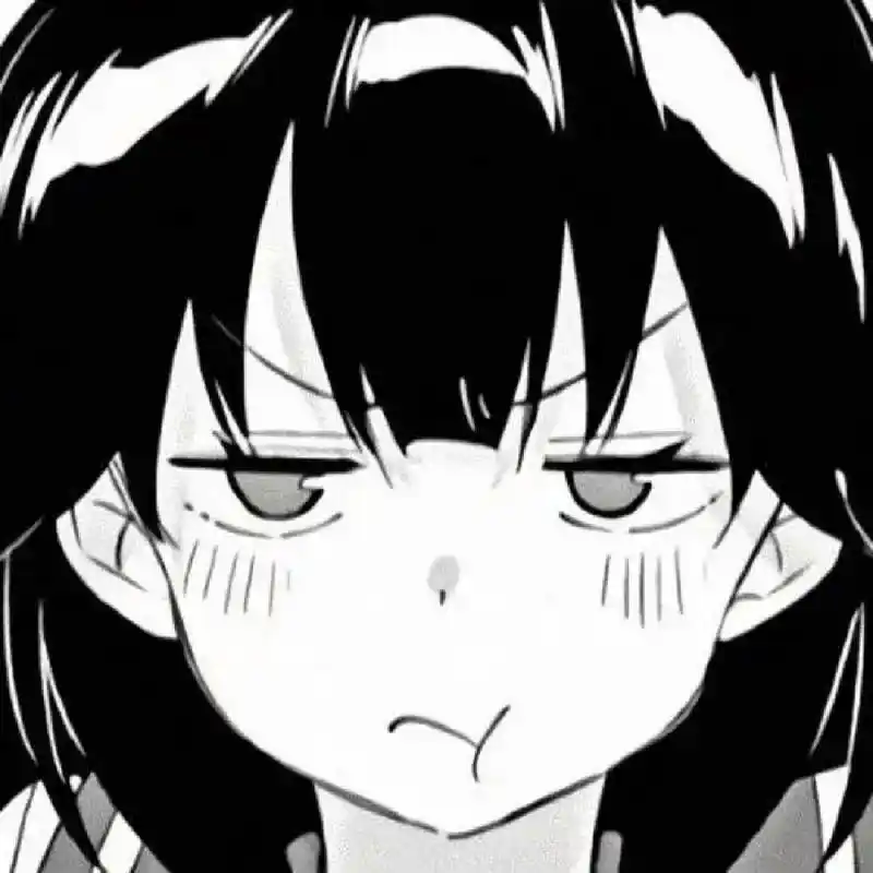 黑白动漫女生头像分享|高冷 搞怪 可爱 #优质女生头像# #头像分享