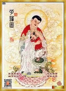 佛苑精品佛像十字绣设计百分百精准印花 南无阿弥陀佛子归图l7y