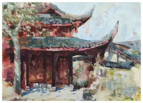 一组水粉写生作品