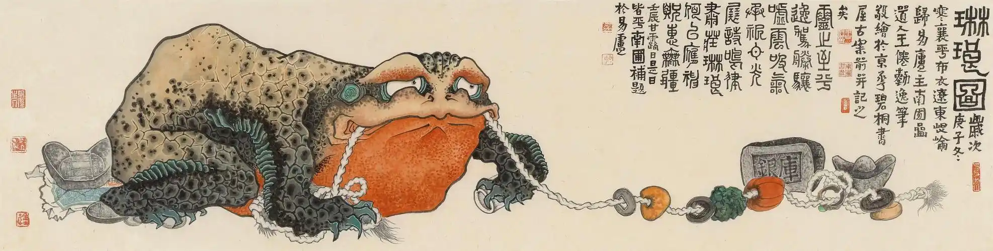 金蟾之类|纯艺术|国画|倦勤札记 - 原创作品 - 站酷 (zcool)