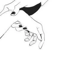 手控情侣头像 黑白简约手控情头大图【点击鼠标右键下载】