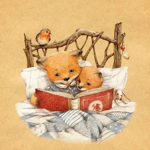 彩铅水彩插画 细腻精致 这样的画风很暖