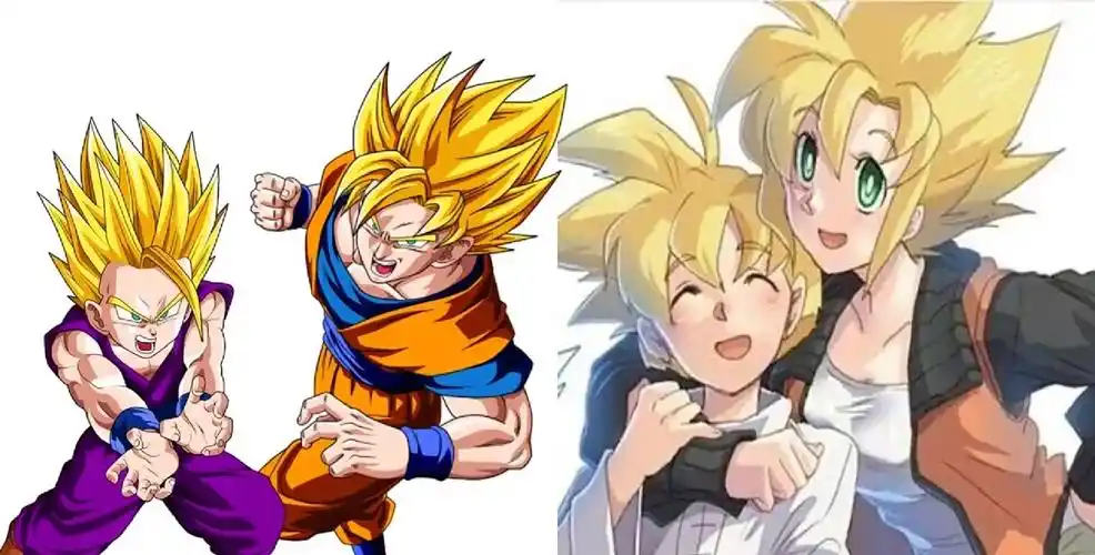 黑悟空&amp;卡卡罗特&amp;孙悟饭女性角色