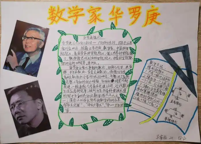 吴睿扬同学为大家介绍了我国著名的数学家华罗庚.