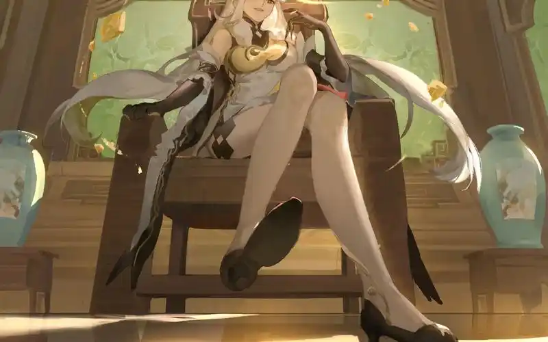 【绘画过程】【原神】教你画大白腿的凝光