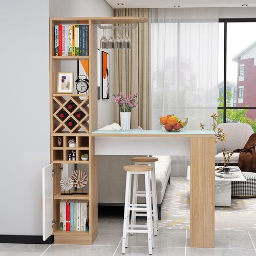 吧台北欧客厅隔断简约餐厅靠墙屏风玄关柜门吧台