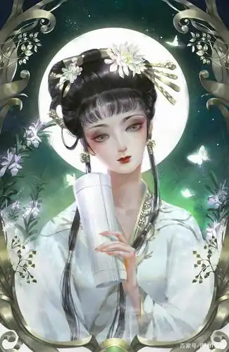 林黛玉唯美古风手绘 质本洁来还洁去 红楼梦断美人消