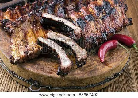 grilled spare ribs
