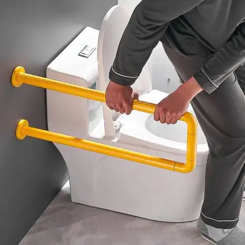 马桶老人安全防摔扶手直角无障碍坐便围栏把手残疾人厕所起身助力