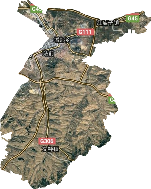 红山区高清卫星地图