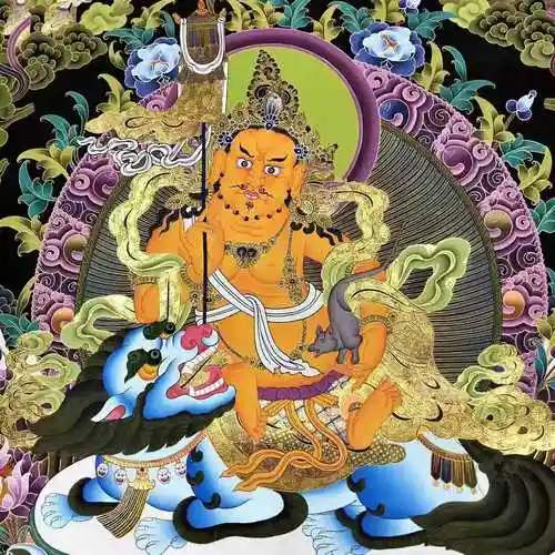 021kumarlama财宝天王未装裱唐卡