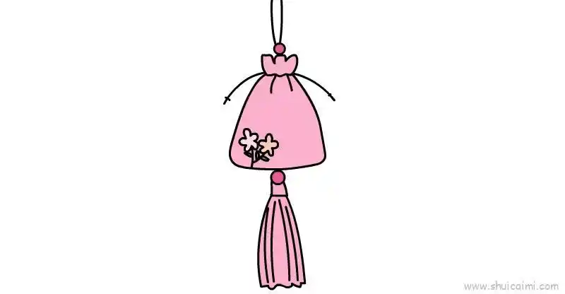 端午节香包儿童画怎么画端午节香包简笔画顺序