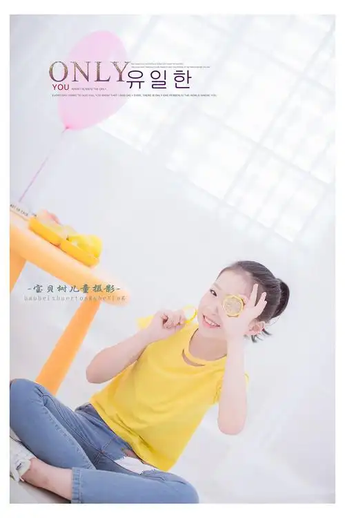 鸡蛋超人的儿童摄影作品《甜美小妹》