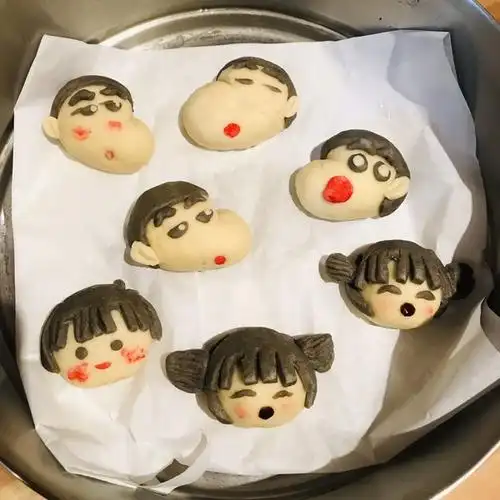 mrs-huo做的(原创)蜡笔小新可爱表情花样馒头卡通包子