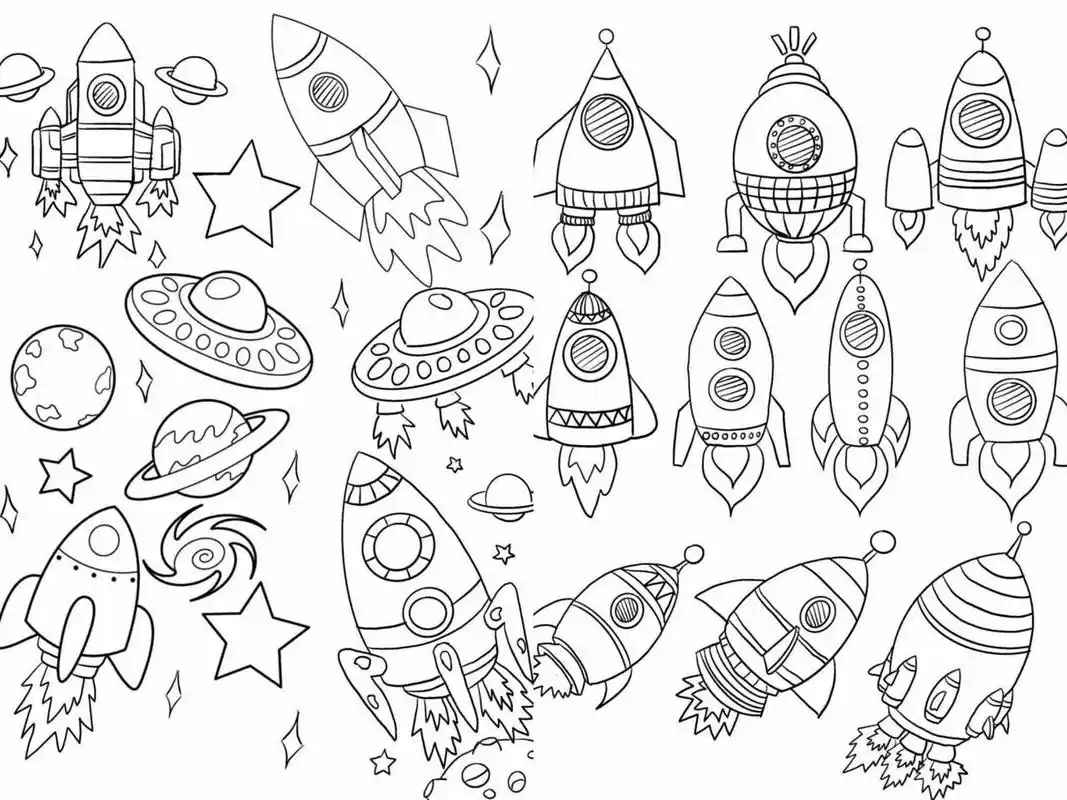 火箭简笔画04    火箭简笔画04040404