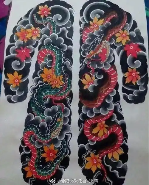 分享@ 老传统开衫 纹身素材