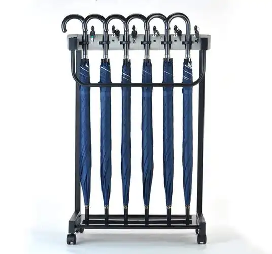 12头带锁雨伞架18 24 36头折叠伞收纳架广告伞架酒店银行商场大堂