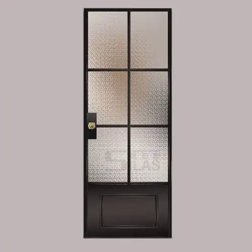 法式复古极窄长虹玻璃门卫生间门厕所门厨房三联动推拉门折叠门