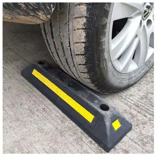 橡胶挡车器l库限位器橡胶车轮定位器汽车倒车止退器停车位挡车器橡塑