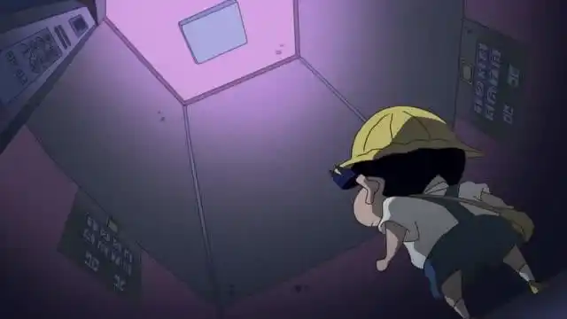 蜡笔小新:新番936. 都市传说,风间家恐怖的电梯!