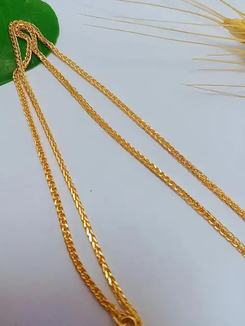 24k纯金9999万足金项链 欧美时尚肖邦链锁骨链黄金项链女