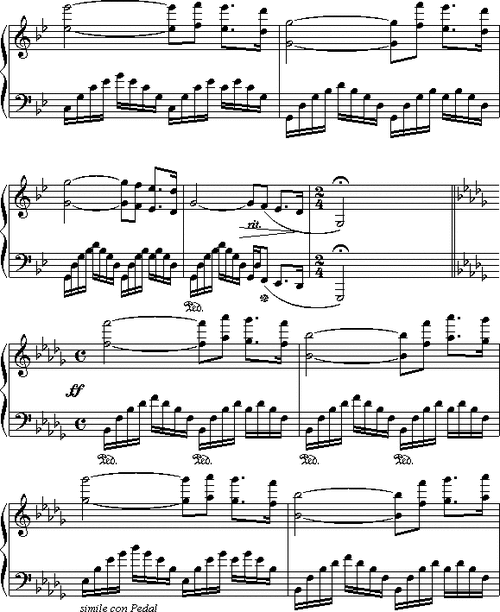 中国乐谱网——【钢琴谱】给母亲的信