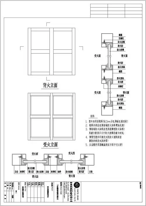 固定窗木质五扇有亮子