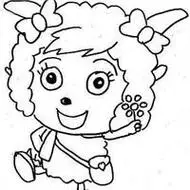 画美羊羊公主简笔画