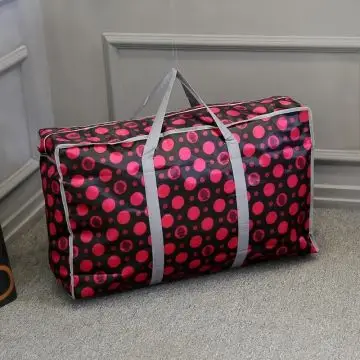 绿橙 防水加厚行李袋 帆布编织袋