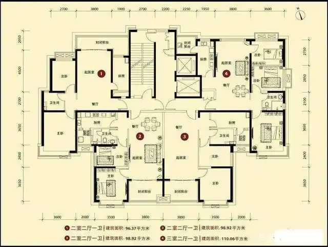北连廊户型是否可以解决四户通透的问题