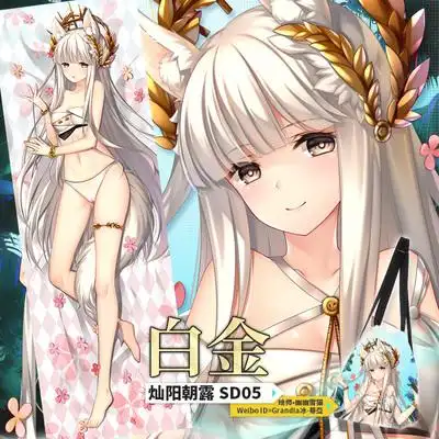 尚萌同人原创明日方舟白金灿阳朝露动漫周边宅男全身抱枕套靠枕