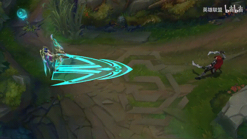 生活在丛林中的精灵龙赋予了艾希控制森林中植物的力量