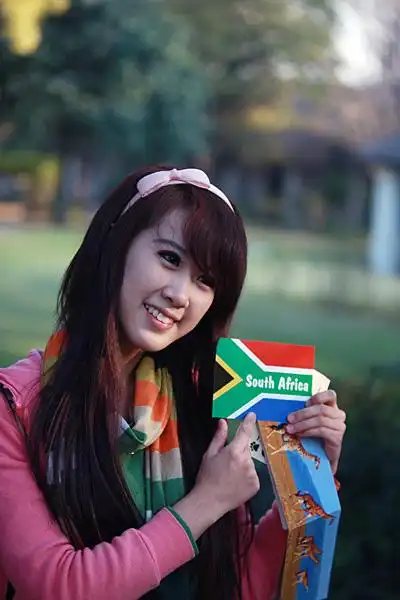 幻灯:非常天使团抵达南非 冠军吴泽坤楚楚可人