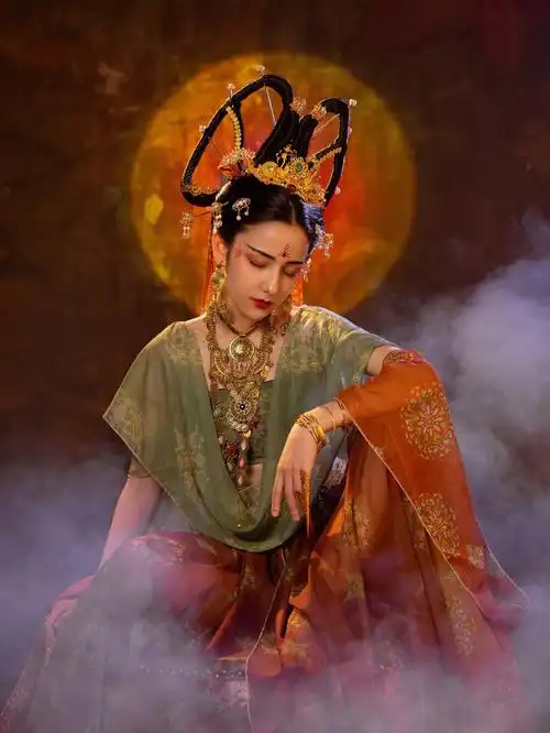 从路人到女神我只拍了组敦煌古风写真