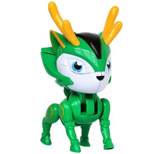 超星萌宠超星锁儿童变形机器人勇士 合体套装 新款变形系列-冰封鹿