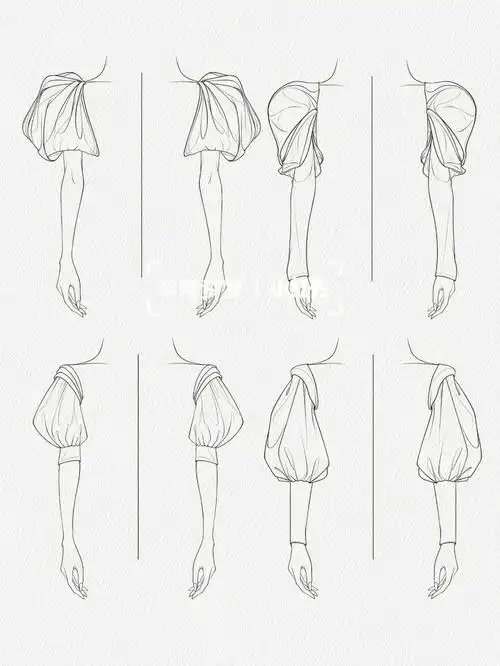 服装设计款式图  #服装设计效果图  #服装设计考研  #袖子设计