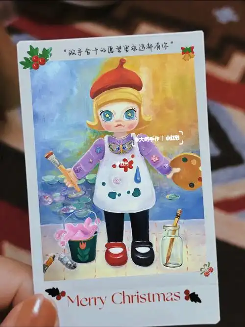 结合了莫奈的睡莲尺寸是60701580茉莉怎么样都可爱～#泡泡玛特