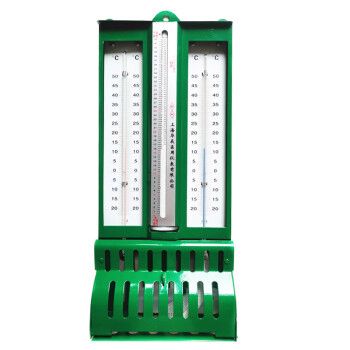 铁壳干湿计温湿度计干湿球温度计纺织仓库上海华辰2721屋型铁壳上海