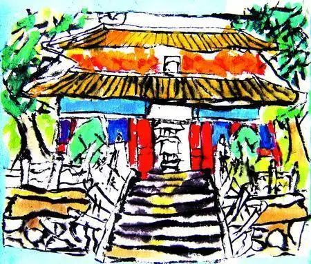 高陵场畔幼儿简笔画