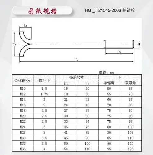 订做猫爪地脚高强度锚爪地脚螺丝-螺峰