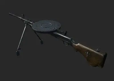 pbr dp28轻机枪 抗美援朝 吃鸡 大盘鸡 捷格加廖夫dp-28轻机枪