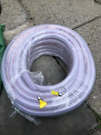 月娥 水管软管塑料家用浇花浇菜透明防冻水管自来水管蛇皮管4分6分1寸