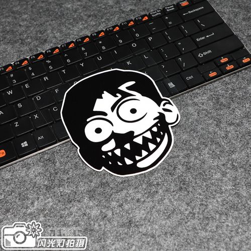 创意个性搞怪车身反光小贴花 jdm 小孩凶恶表情车贴贴纸潮贴