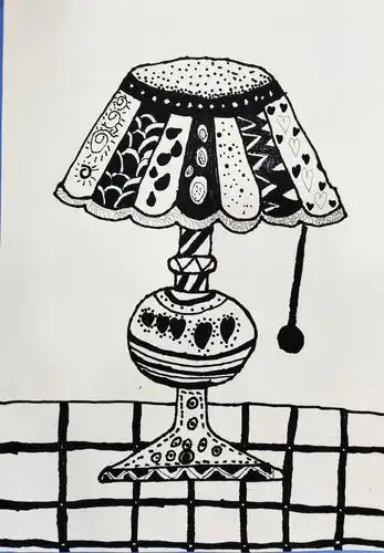 《台灯》艺多多艺术周日线描班