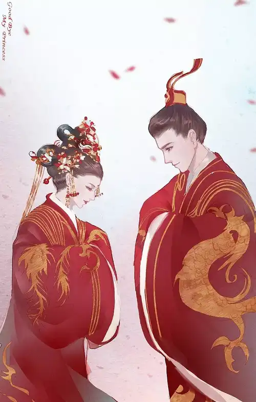 成亲 喜庆 双人 夫妻对拜 红古风鬼魅之沧该采集也在以下画板加载更多