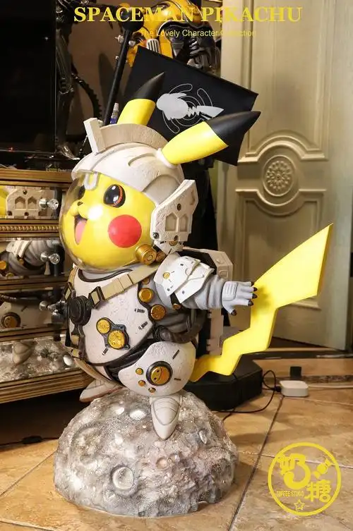 1991奶糖工作室宇航员皮卡丘限量手办雕像超萌开售手办